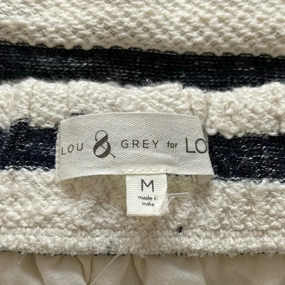 Lou & Grey Striped  Drawstring Pocket Skirt Size Medium NWT - Picture 4 of 6